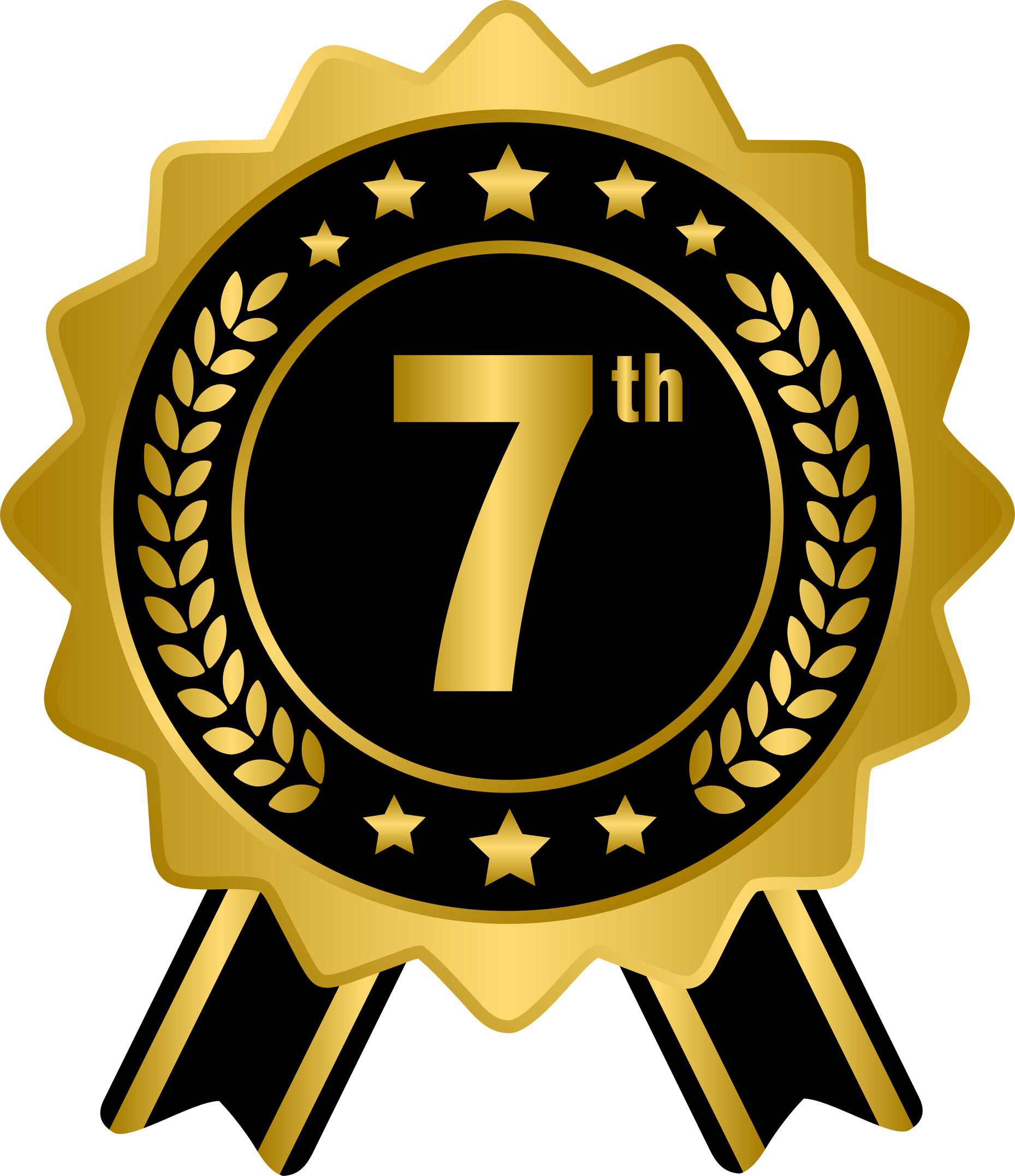 7th golden award medal