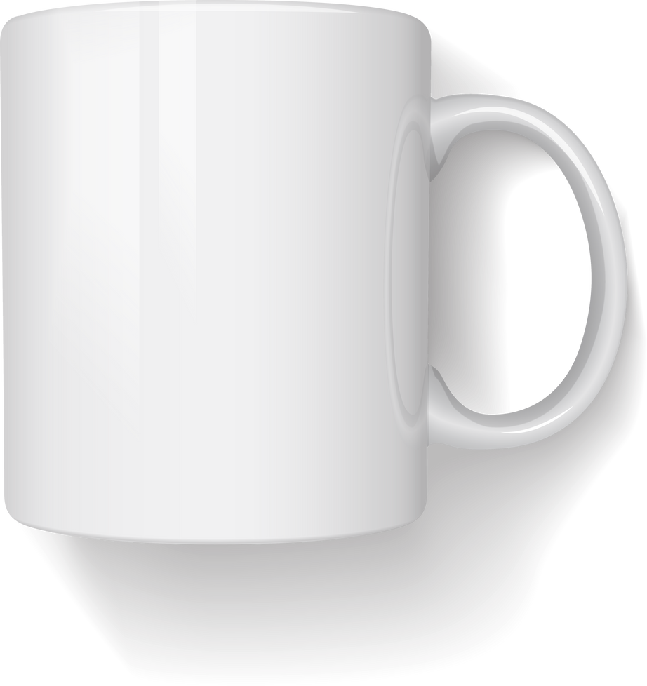 3D White Mug